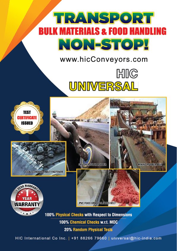 Conveyor Carrier Belts Idlers Drum Bolt Fasteners Brochure